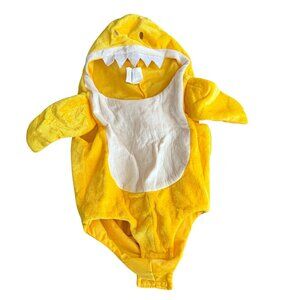 Baby Shark Toddler Costume Yellow Plush Hooded Romper Halloween Outfit By Pinkfo